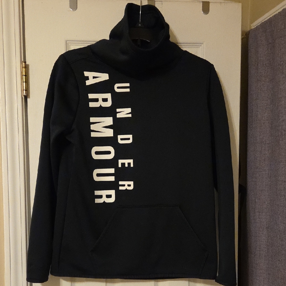 Under Armour Men's Black Sweatshirt with Bold Logo